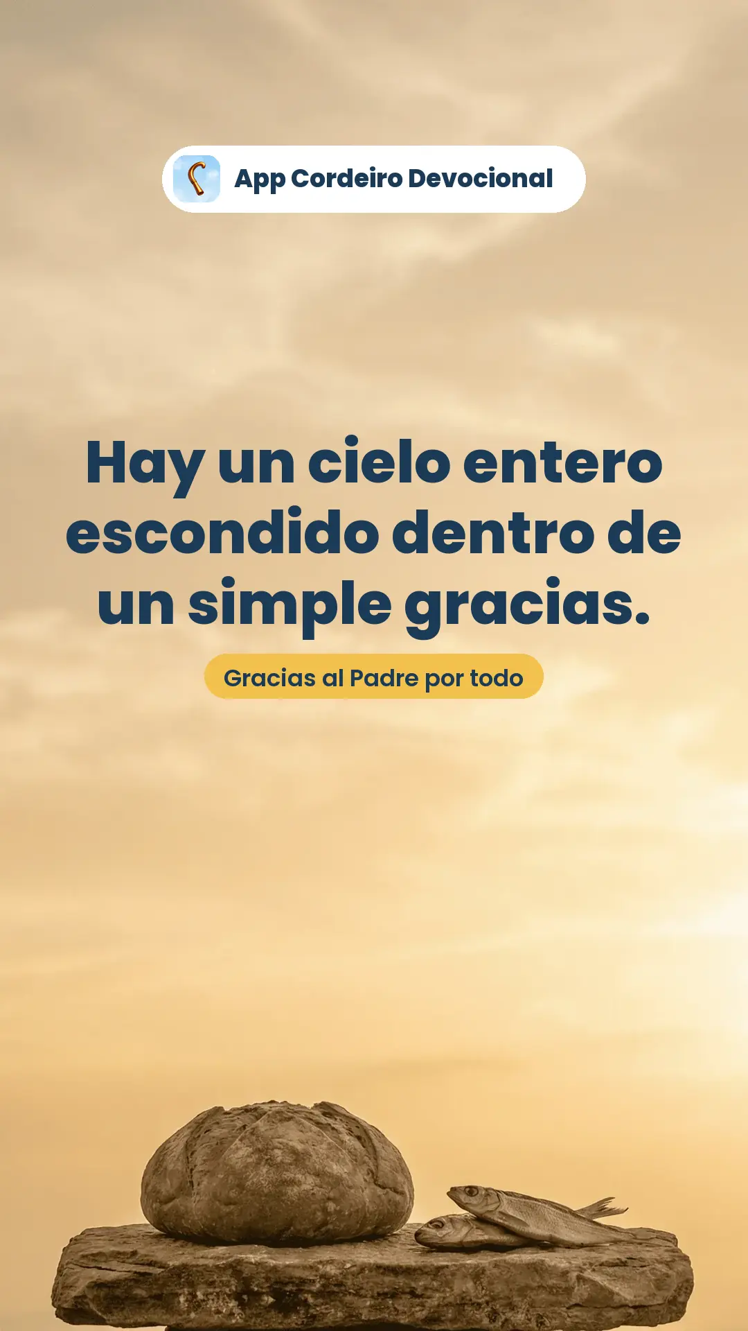Hay un cielo entero escondido dentro de un simple gracias.
