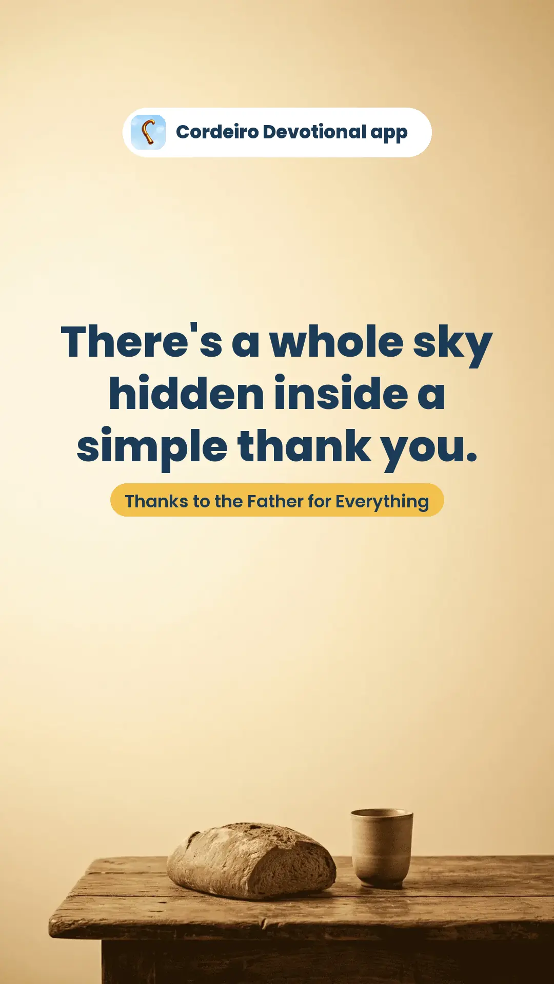 There's a whole sky hidden inside a simple thank you.
