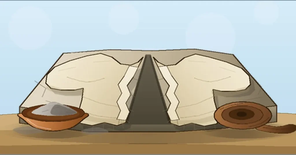 Ilustração do devocional Rasgai vosso coração, do app Cordeiro Devocional