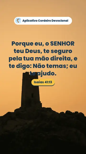 Imagem do versículo Isaías 41:13: Porque eu, o SENHOR teu Deus, te seguro pela tua mão direita, e te digo: Não temas; eu te ajudo.